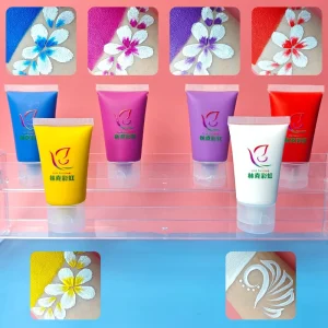 Water-Soluble Facial Painting Liquid Skin-Harmless Natural Plant-Based CE Certified 30ml Custom Strong Body Paint