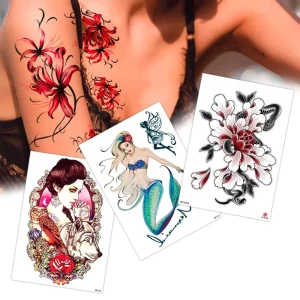 Water Transfer Arm Tattoo Sleeves Non-Toxic Temporary Waterproof Non-Permanent