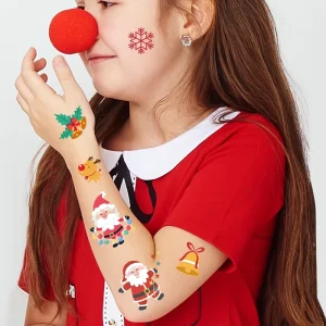 Water Transfer Temporary Tattoo Sticker Cute Children Tattoo Sticker for Christmas