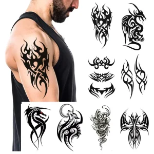 Water Transfer Temporary Tattoo Sticker for Men Custom Temporary Tattoo Sheet Tattoo Temporary Juice Ink