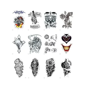 Water Transfer Temporary Tattoo Sticker for Men Women Body Art Tattoo Sticker