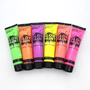 Water based Washable Eco friendly Fluorescent Body Paint Halloween Party Face Hand Paint