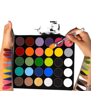 Watercolor Paint Palette Magnetic Refillable Palette Body Paint Face Paint for Costumes