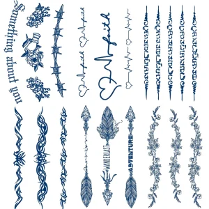 Waterproof 100% Plant Based Ink Tattoo Infinity Realistic Tattoos Semi Permanent Long Lasting Tattoo Sticker