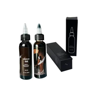 Waterproof Airbrush Ink 60ml Eyebrow Tint Beard Dye Black Brown Hairline Enhancement Body Painting Salon Barber Hair Spray Ink