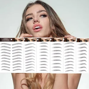 Waterproof Beautiful Eyebrow Tattoo Sticker Face Eyebrow 3D 4D Temporary Tatoo