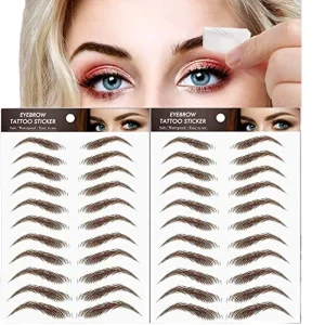 Waterproof Beautiful Good Looking Eyebrow Temporary Tattoo Stickers 3D 4D Face Eyebrow Design Made of Durable Paper