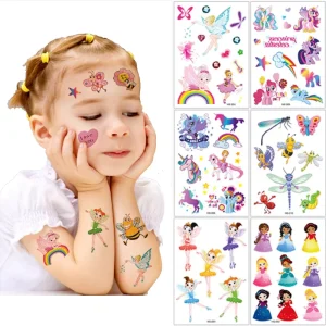 Waterproof Body Art Glitter Face Tattoo Stickers for Kids