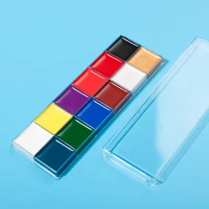 Waterproof Body Art Painting Makeup Palette Halloween Face Paint Kit Party Pigment 12 Colors Oil Painting Art Palette Makeup