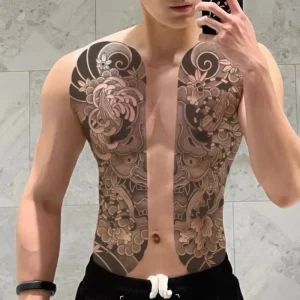 Waterproof Custom Herbal Temporary Tattoo Stickers Long Lasting 7 15 Days Fake Tattoo for Chest Semi Permanent Tattoo Sticker
