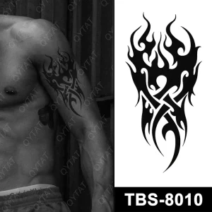 Waterproof Eco Friendly Long Lasting New Designs Men Cool Tribal Totem Temporary Tattoo Body