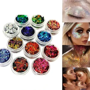 Waterproof Face Body Glitter Gel Long Lasting Shimmer Cosmetic Paint Non Toxic Children Party Makeup EN71 Certified Custom Logo