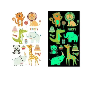 Waterproof Glow-in-the-Dark Unicorn Tattoo Sticker for Kids