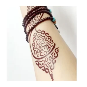 Waterproof Ink Arabic Woman Style Body Art Henna Tattoo Stickers Temporary 15x21cm 3 7 Days CE Certified