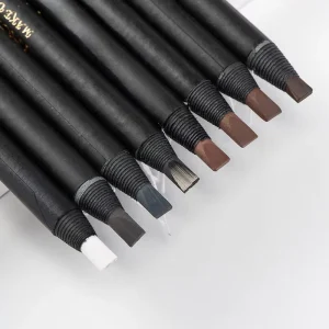 Waterproof Long Lasting Brow Pencil Microblading Supply Natural Makeup Peel Eyebrow Pencil Brush Permanent Makeup Accessory