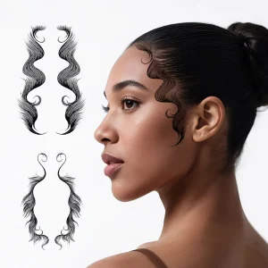 Waterproof Long Lasting Glitter Freckle Temporary Tattoo Stickers Face Body Baby’s Curly Hair Fashion New Designs DIY