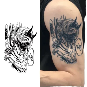Waterproof Long Lasting Herbal Custom Temporary Tattoo Sticker Half Arm Semi Permanent Tattoo Sticker Fake Tattoo Covering Scars