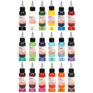 Waterproof Long Lasting Temporary Tattoo Ink Nontoxic Washable Acrylic Body Spray Paint 35 Colors Festival Body Art 100ml