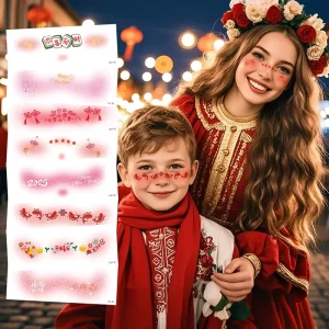 Waterproof Makeup Face Tattoo Sticker Sexy Paper Body Tattoo for Adults and Children Temporary Feature