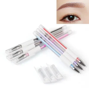 Waterproof Microblading Eyebrow and Lips Marker Pencil Permanent Makeup Pen for Precision Positioning Design Body Art Tool