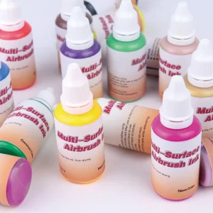 Waterproof Non Toxic Professional Airbrush Paint 18 Colors 15ml/30ml for Wood Glass Plastic Fabric Decoration