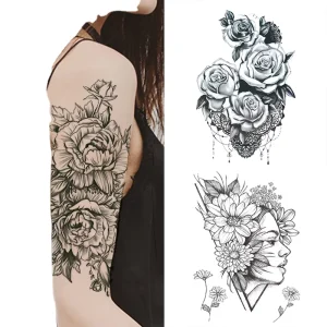 Waterproof Non-toxic Custom Design Sexy Arm Temporary Tattoo Sticker
