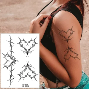 Waterproof Paper Temporary Tattoo Sticker Durable Semi Permanent for Body Decoration