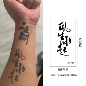 Waterproof Premium Flower Arm Temporary Tattoo Sticker