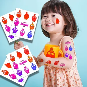 Waterproof Removable Custom Design Promotion logo Tattoo Kids Stickers Custom Temporary Tattoos