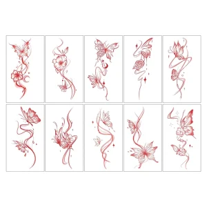 Waterproof Rose Tattoo Stickers Small Fresh Sexy Body Art for Men and Women
