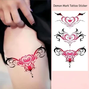 Waterproof Sexy Waist Temporary Body Art Tattoo Stickers for Adults Sexy Body Tattoos Printed on Durable Paper Material