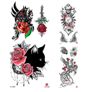 Waterproof Sweatproof Body Art Tattoo Stickers Stylish Design Easy to Apply perfect for Parties Music Festivals Personality Life