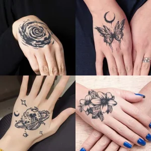 Waterproof Tattoo Art Long Lasting Herbal Juice Semi Permanent Wrist Realistic Tattoo Unisex Temporary Tattoo Template Sticker