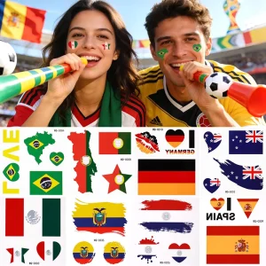 Waterproof Tattoo Stickers Custom Design Eco-Friendly Material Temporary Tattoos for Body Fast Worldwide Shipping