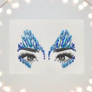 Waterproof Temporary Face Gem Sticker for Cosplay and Halloween Costume and Nightclub Looks