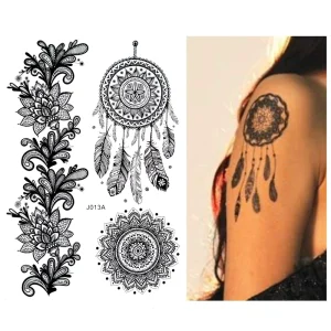Waterproof Temporary Letters Tattoo Stickers Large Tattoo Sticker