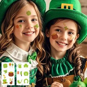 Waterproof Temporary New St. Patrick’s Day Tattoo Stickers for Irish Carnival Party Face and Arm Decorations