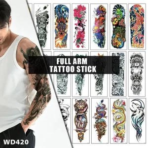 Waterproof Temporary Sticker Tattoo Sleeves Full Arm Tattoo Men and Women