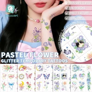 Waterproof Women Girl Body Art Sexy Arm Temporary Body Flower Temporary Easter Holiday Tattoo Stickers
