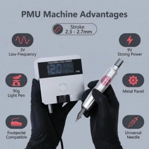WenShen 90g Lightweight Permanent Makeup Machine for Long Sessions