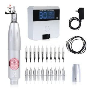 WenShen Sliver YD Blink POWER Permanent Makeup Tattoo Pen Universal Needle Wireless Tattoo Power Supply Machine
