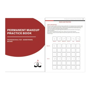 Wenshen Permanent Makeup Training Tool Tattoo Microblading Supplies Practice Book for Eyebrow Lips Hairstroke