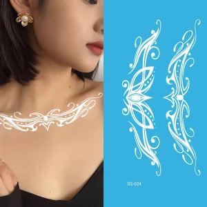 White Lace Tattoo Stickers for Women Teens and Girls