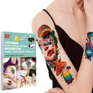 White Paper Temporary Tattoo Stickers Indian Water Transfer Sexy Durable Scratch Resistant Face Body Men Women Children Tiger