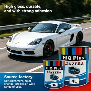 White Pearl Car Paint High Purity Fine Shimmer Smooth Finish Automotive Refinishing Spray Touch Up Body Repair Coating