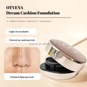 Whitening Oil Control Matte Waterproof Cushion Foundation 12H Long Last Non Cakey Full Coverage for Acne Prone Skin