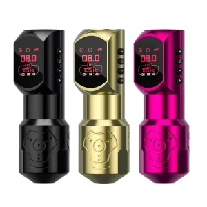 Wireless Battery Tattoo Machine Big Colorful Screen Tattoo Pen Machine Tattoo Rotary Gun 4.0 Stroke Powerful Motor
