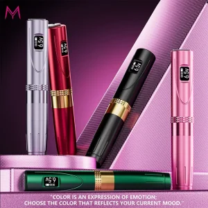 Wireless Digital Permanent Makeup Tattoo Machine Pen for SMP & Tattoo 2pcs Battery