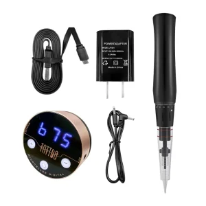 Wireless Digital Semi Permanent Makeup Machine Kit Digital Cosmetic Tattoo Machine for Eyebrow Microblading