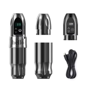 Wireless Electric Cosmetic Tattoo Machine Pen with 1500mAh Battery and 4mm Stroke for Permanent Makeup and SMP Tattoo